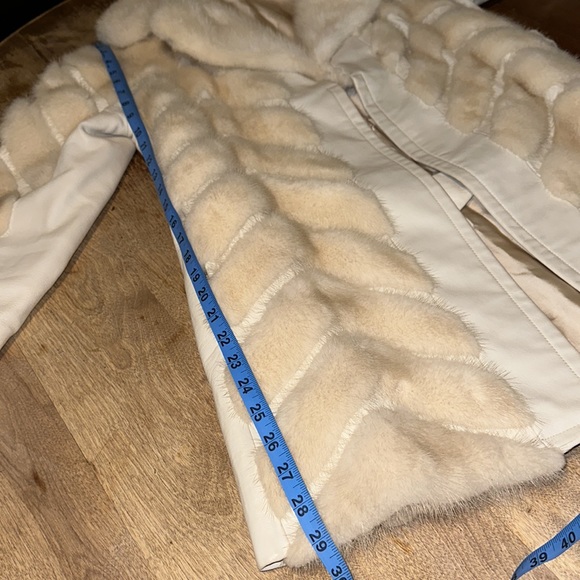 Vintage Gwynn Carpenter Fur Leather Belted Jacket - Picture 8 of 15